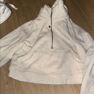 Lululemon Athletica Cream Turtleneck Sweater